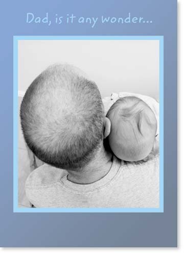 Father's Day Card ~ Dad Holding Child