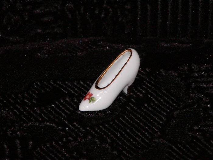 Limoges Miniature Bone China Shoe (France).