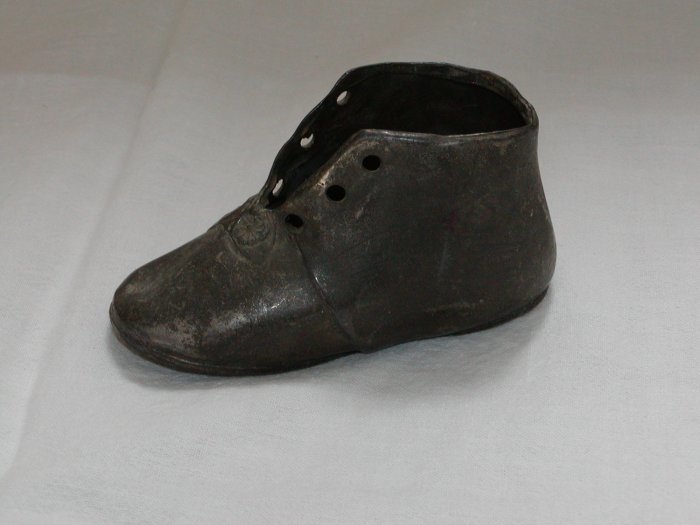 Vintage Pewter Baby Shoe