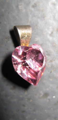 Small Pink Semi-Precious Stone Heart Pendant