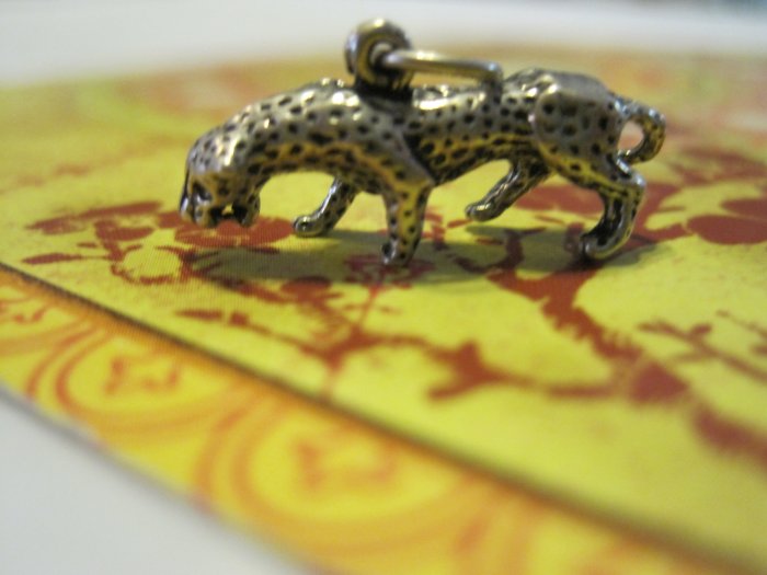 Silver Panther Charm Pendant