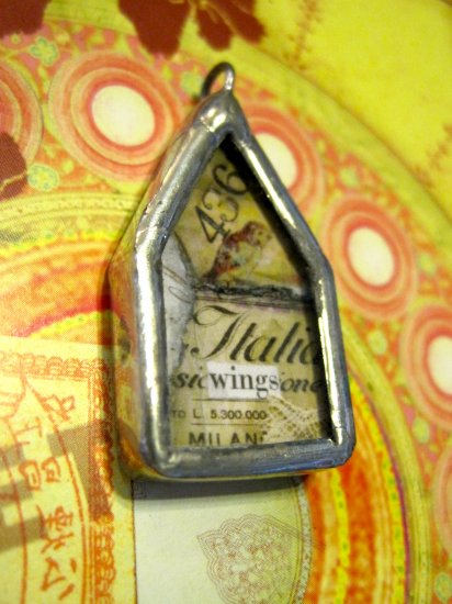 House of "Wings" Charm, Necklace Pendant