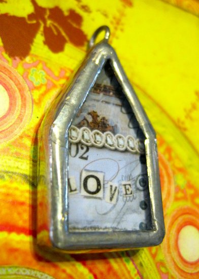 The House that "Love" Built Charm, Necklace Pendant