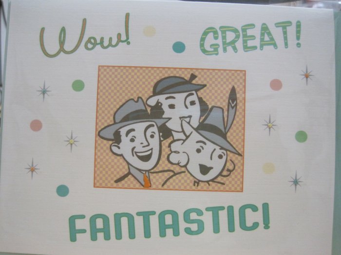 "Happy Birthday, Go Ahead and Indulge" Retro Print Birthday Card