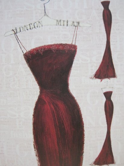 Dress Print Blank Card