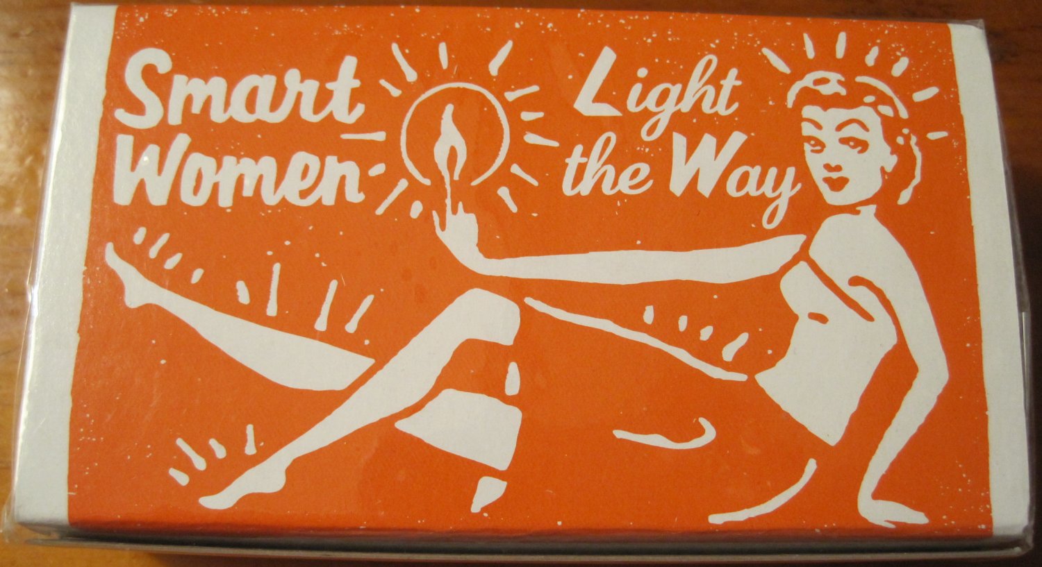 "Smart Women Light the Way" Smart Women Box of Matches, Orange