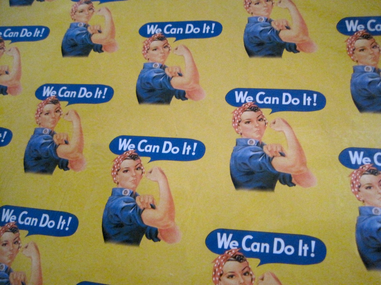 Rosie the Riveter Print Wrapping Paper