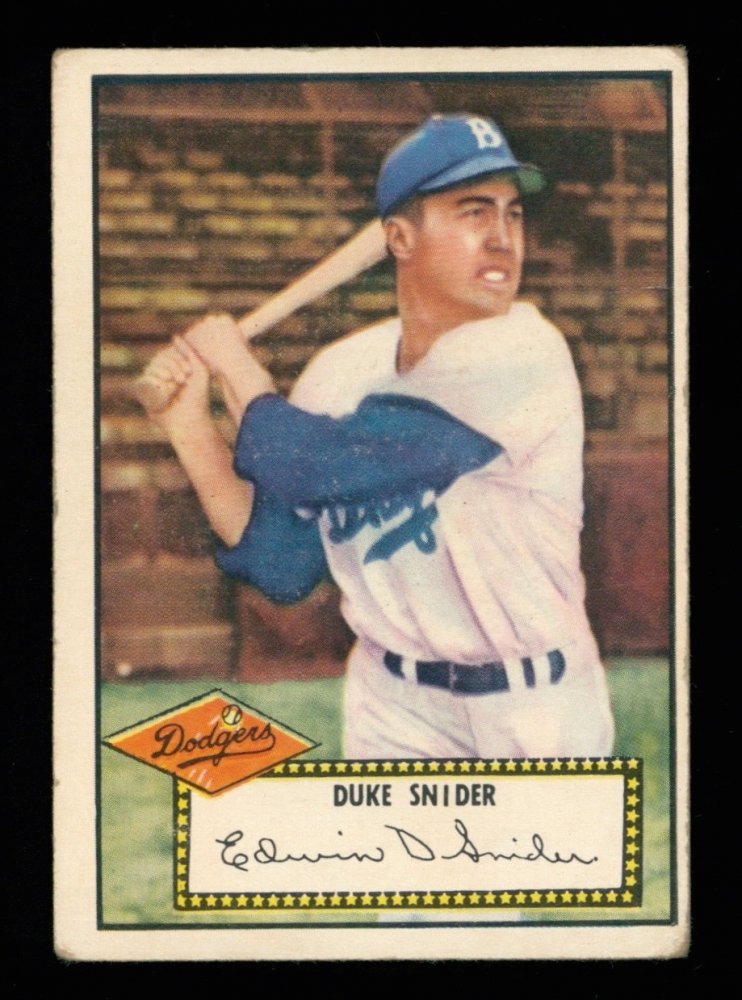 Retro Baseball Card, Duke Snider 1952 Topps #37