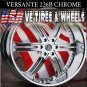 VERSANTE WHEELS 226 24X9.5 6.139.7 ET25 CHROME FOR CADILLAC ESCALADE GMC YUKON CHEVY TAHOE