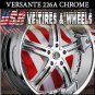 CHROME RIMS VERSANTE 226 22X9.5 5.115 ET+15 CHR DODGE CHARGER