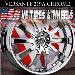 VERSANTE 219 20X8.5 5.114.3 ET+40 CHROME WHEELS CADILLAC STS NISSAN MAXIMA