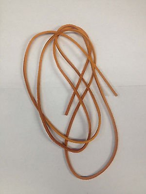 (1 Pair, 2 Laces) 72" Length x1/8" Width Rawhide Leather Shoe Boot Shoelaces Orange Color