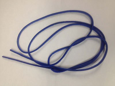 (1 Pair) 54" Rawhide Leather Shoe Boot Laces Shoelaces 1/8" Width Timberland Blue Color