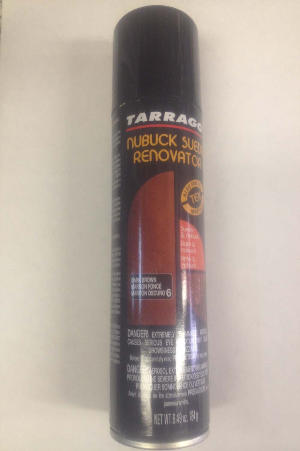 Tarrago Suede & Nubuck Renovator Shoe Boot Renew Dark Brown Color Dye Spray Can 6.49 oz.