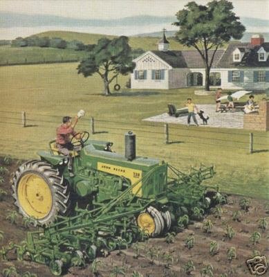 John Deere Model 730 cultivating Jigsaw Puzzle