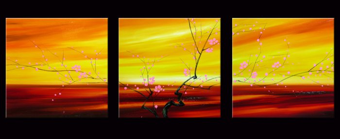 Modern flower oil paintings on Canvas flower 108