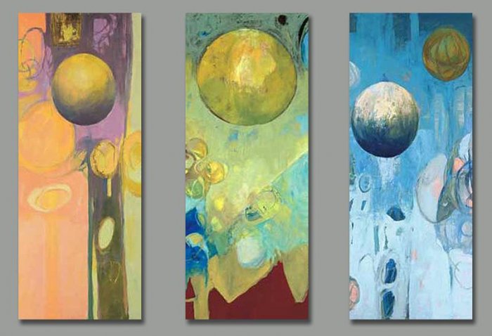 Modern Abstract oil paintings on Canvas Illusion 166