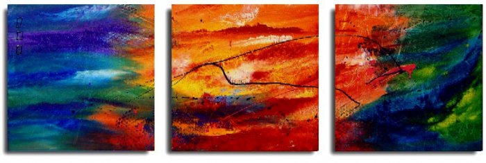 Modern Abstract oil paintings on Canvas Illusion 205