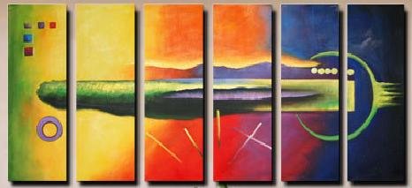 Modern contemporary oil paintings on canvas abstract painting set 730
