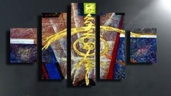 Modern contemporary oil paintings on canvas abstract painting set 731