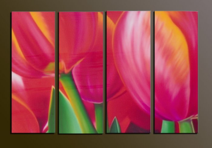 Modern contemporary oil paintings on canvas flower painting set 733