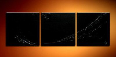 Handmade Art deco Modern abstract oil painting on Canvas set 09046