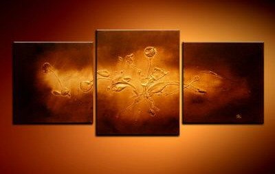 Handmade Art deco Modern abstract oil painting on Canvas set 09053