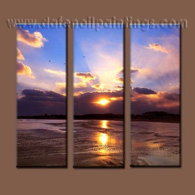 100% handmade Art deco Modern seascape oil paintings on Canvas set10006