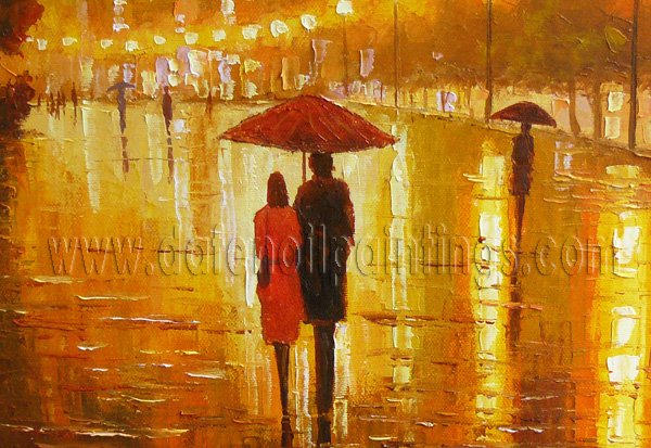 Modern impressionism palette knife oil painting on canvas kp001