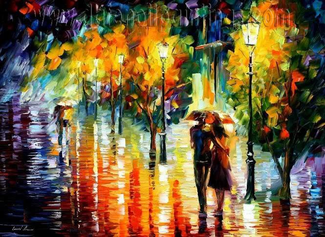 Modern impressionism palette knife oil painting on canvas kp002