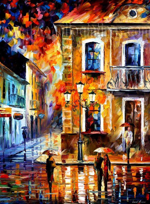 Modern impressionism palette knife oil painting on canvas kp010