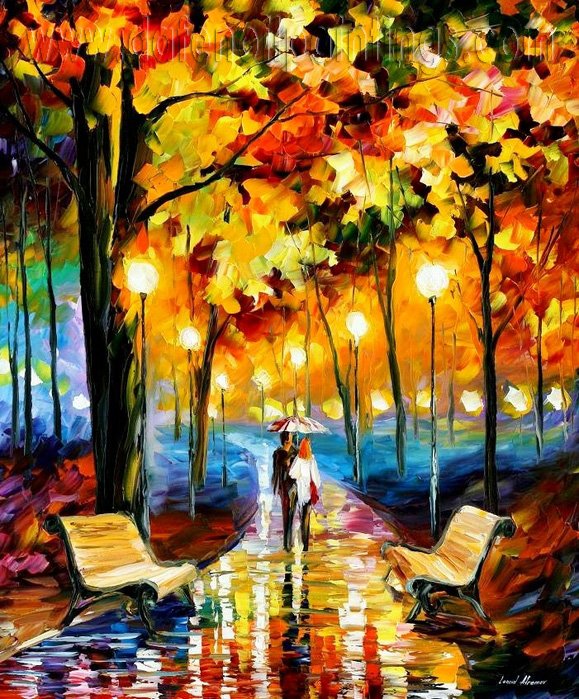 Modern impressionism palette knife oil painting on canvas kp011