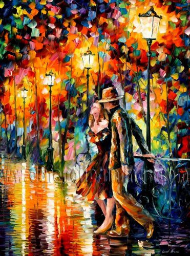 Modern impressionism palette knife oil painting on canvas kp017