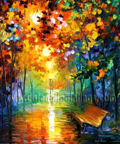 Modern impressionism palette knife oil painting on canvas kp019