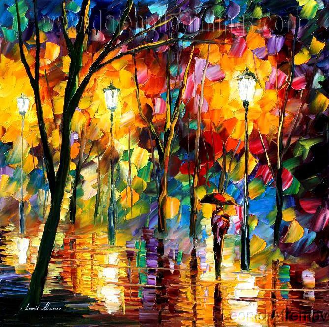 Modern impressionism palette knife oil painting on canvas kp021