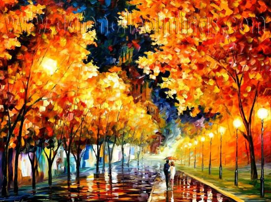 Modern impressionism palette knife oil painting on canvas kp022