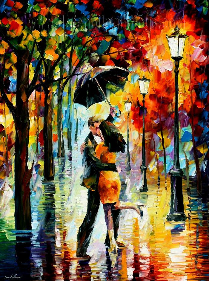 Modern impressionism palette knife oil painting on canvas kp025