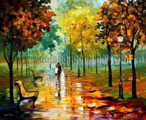 Modern impressionism palette knife oil painting on canvas kp027
