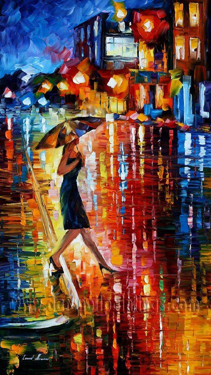 Modern impressionism palette knife oil painting on canvas kp028