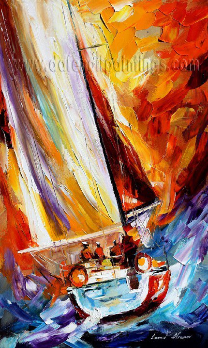 Modern impressionism palette knife oil painting on canvas kp033