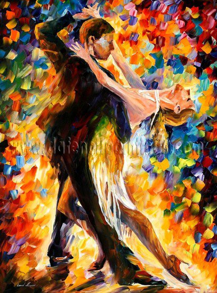 Modern impressionism palette knife oil painting on canvas kp038