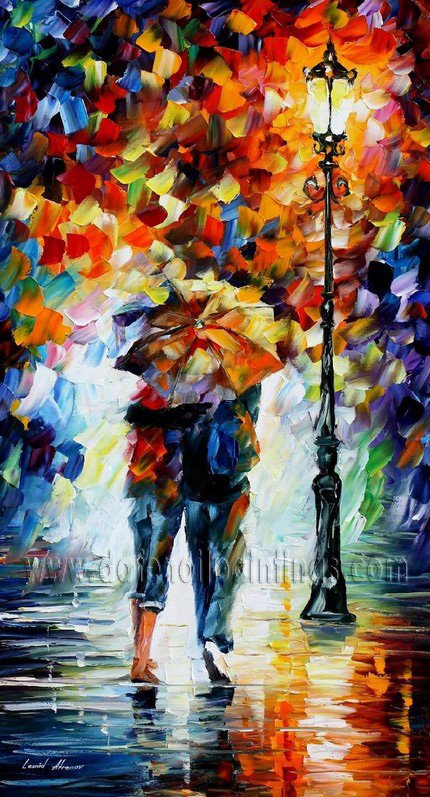 Modern impressionism palette knife oil painting on canvas kp039