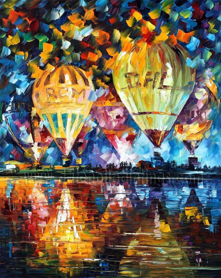 Modern impressionism palette knife oil painting on canvas kp071
