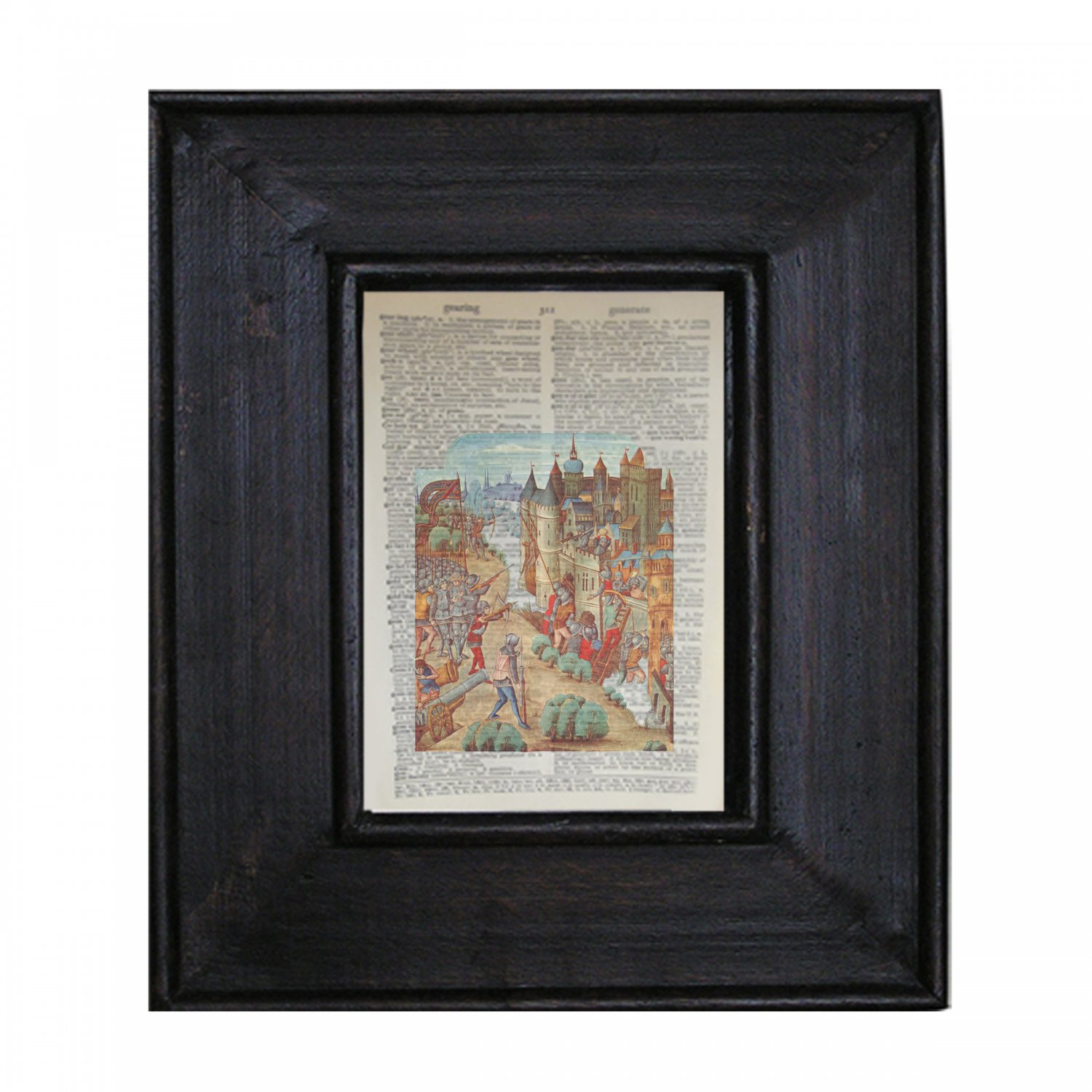Vintage Illustration and Antique Book Pages Make Stunning Wall Art