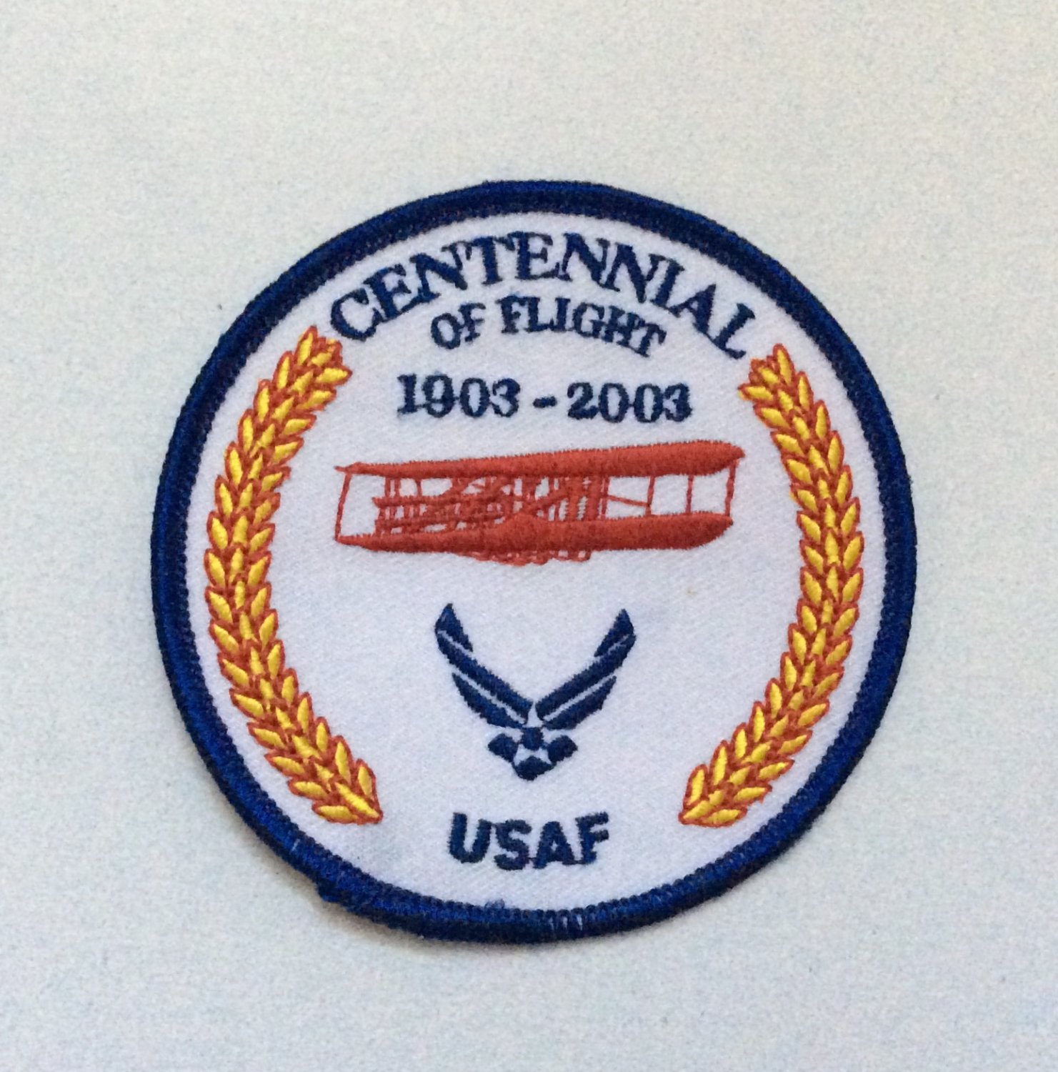 PATCH Badge USAF Centennial Of Flight 1903-2003 Military US Air Force AVGEEK