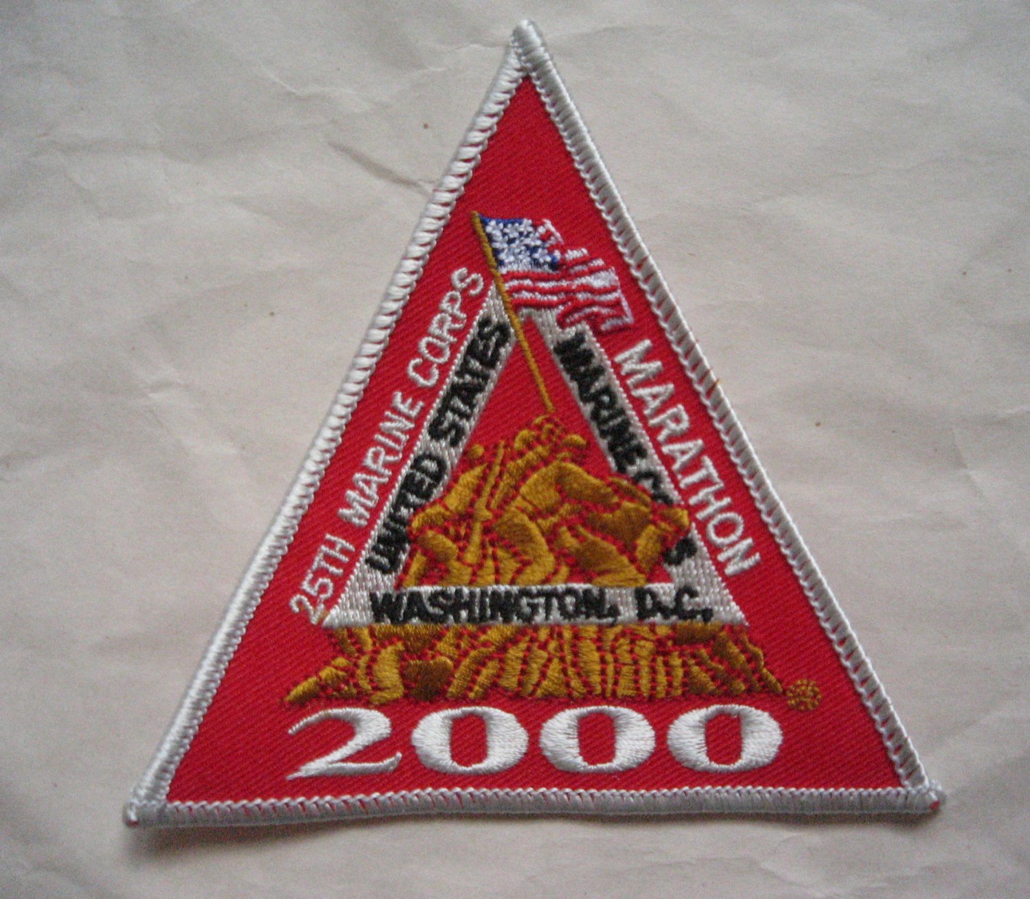 Marine Corps Marathon 2000 25th Anniversary Participant Runners Patch