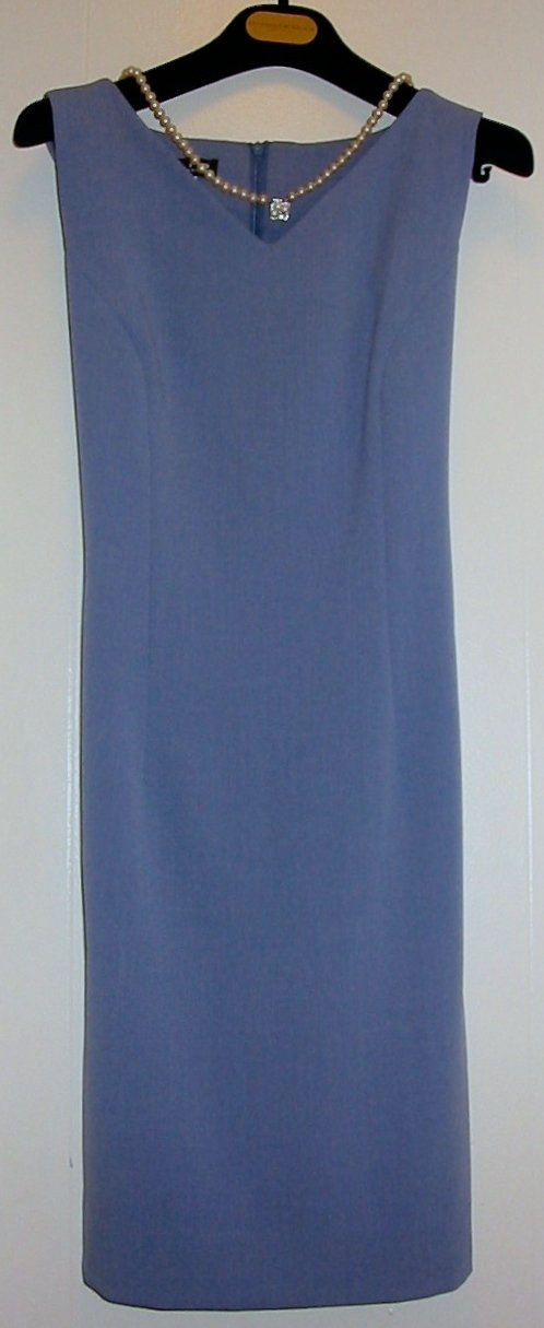 Trio Sheath Dress in Periwinkle Vintage 90s Timeless Style