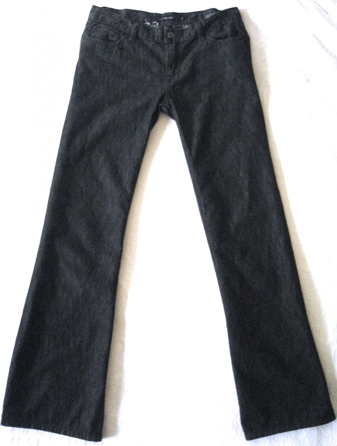 Calvin Klein Jeans Black Denim Lightweight Trouser Cut Relaxed