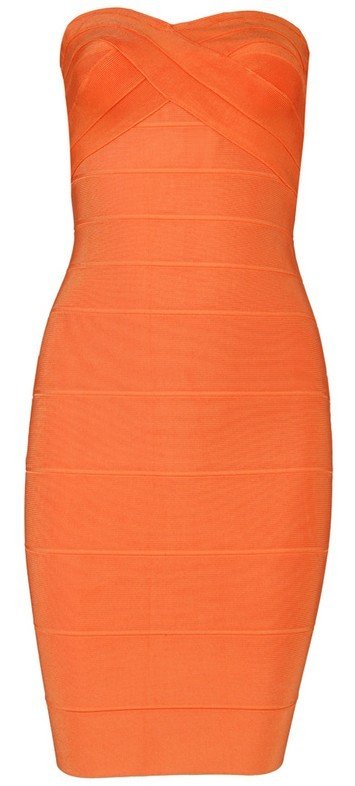 Cloverl Leyla Strapless Bandage Dress 4 colors Free Global Shipping