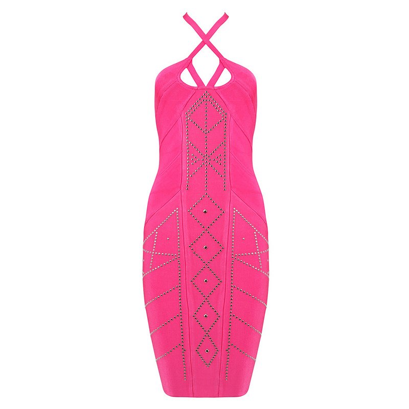 Cloverl Mariana Strappy Bandage Dress Two colors Free Global Shipping